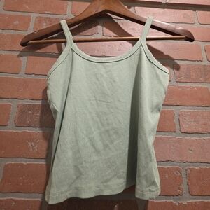FICERD Mint Green Ribbed Tank‎ Top XS  Sku 30